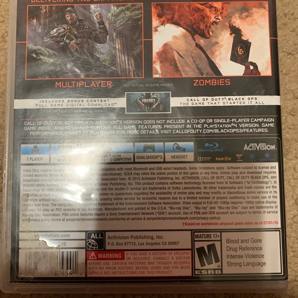 Black ops 3 for PS3 - Picture 2 of 3